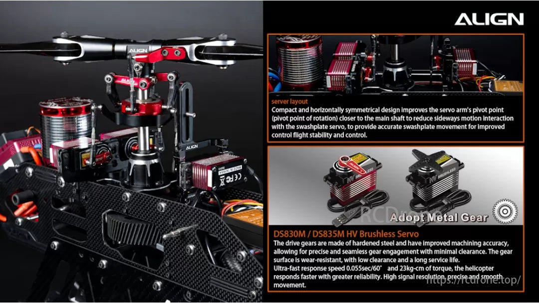 The Align T-REX TB60 Electronic RC Helicopter has a compact design improving accuracy and stability.