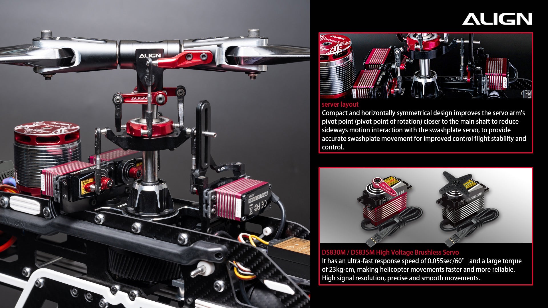 The ALIGN T-REX TB70 V2 RC Helicopter Kit features a compact design for improved stability and accuracy.