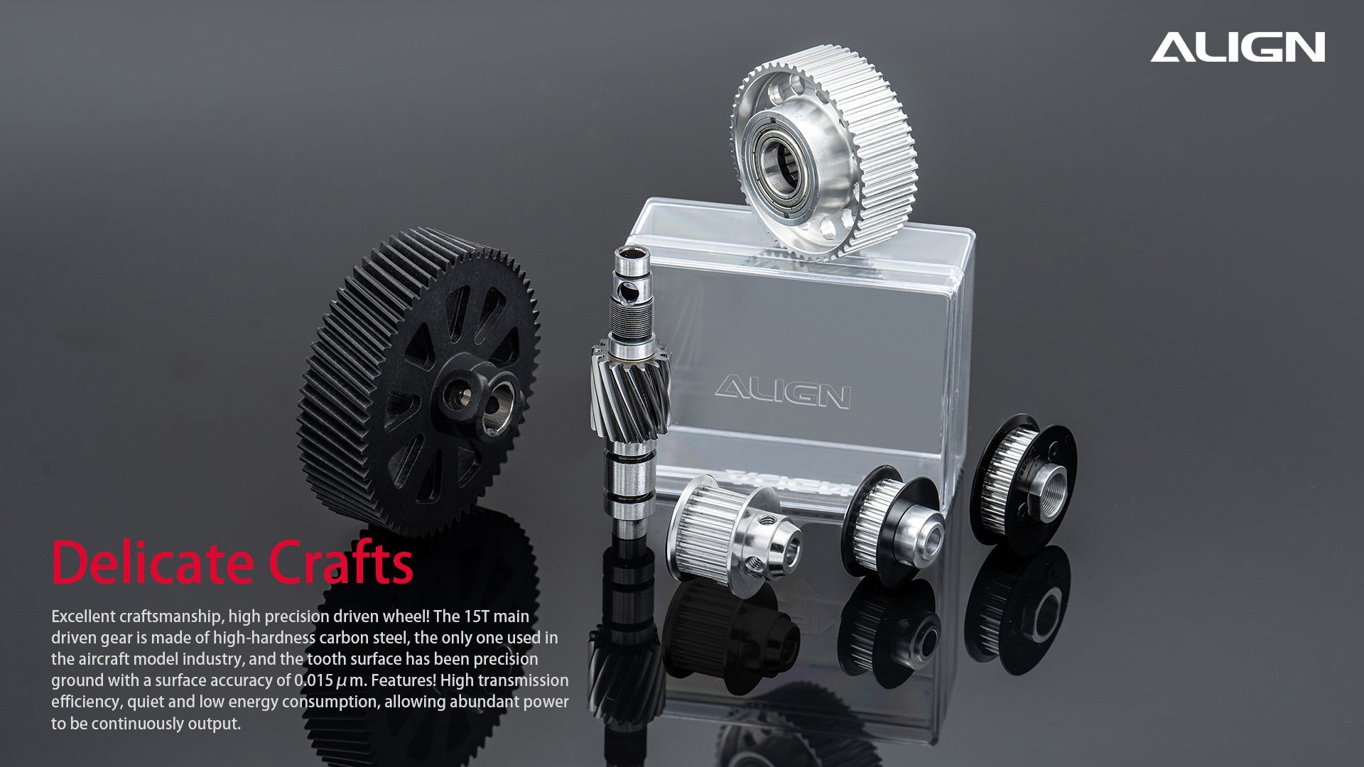 Align T-REX TB70 V2 RC Helicopter, High-quality craftsmanship with precise gears for aircraft models.