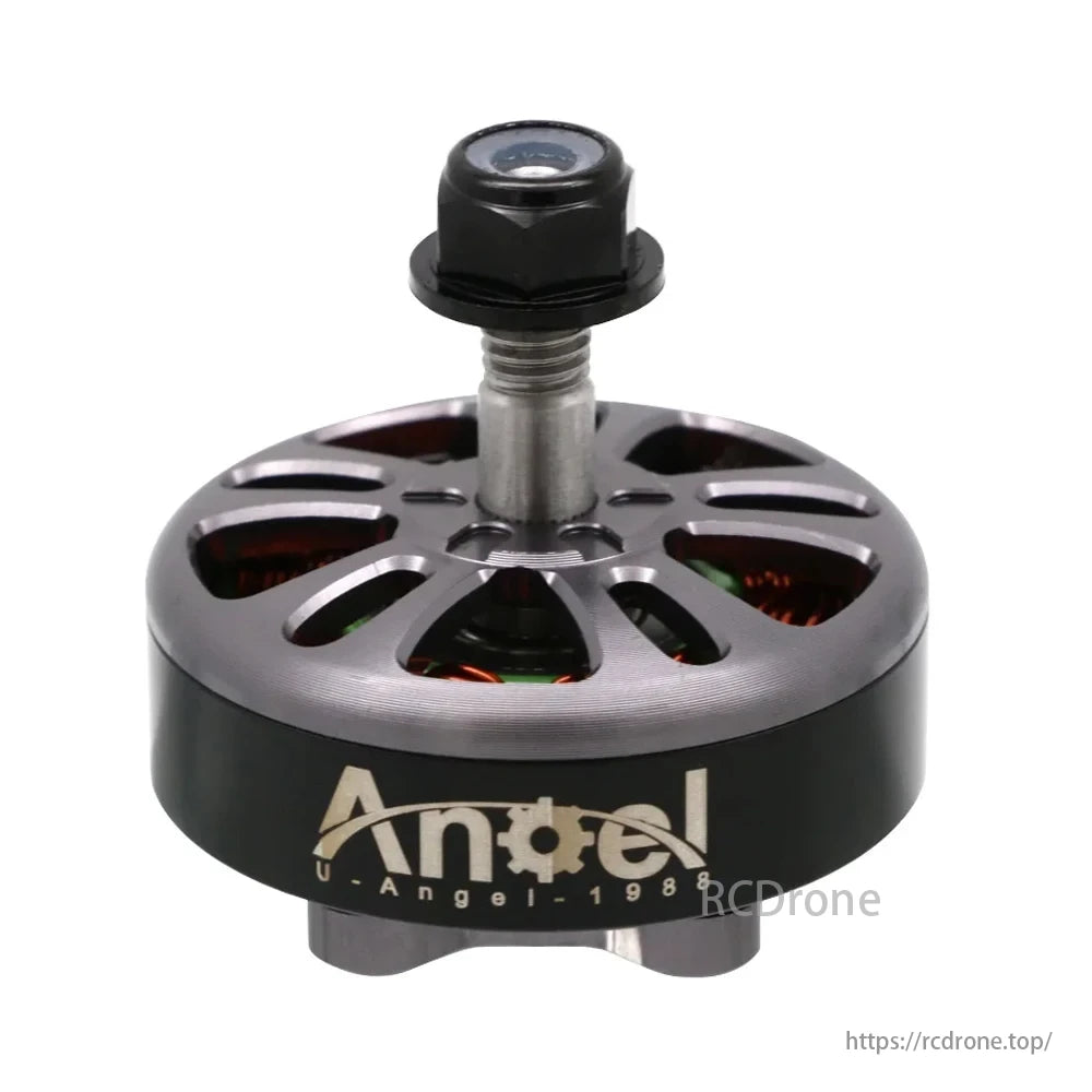 Angel A2807 Brushless Motor, A summary: U-Angel-1988 Angel A2807 motor for airplanes and remote control toys, featuring 6S/1500KV or 5S/1700KV brushless design.