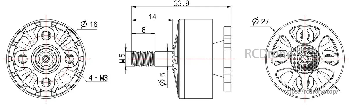 Avenger V3 Brushless Motor, Take performance to next level with BrotherHobby Avenger V3 2207.5 Brushless Motor.