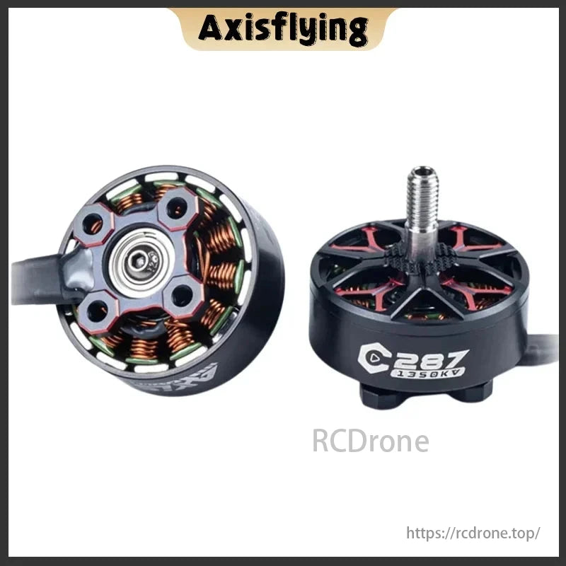 AxisFlying C287 motor: 2807.5 1350KV, ideal for 5-inch Cinewhoop and 6-7 inch Long Range X8 Cinelifter drones.