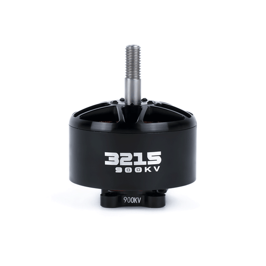 Axisflying 3215 Brushless Motor, Axisflying 3215 900KV brushless motor with black housing and threaded shaft, front view