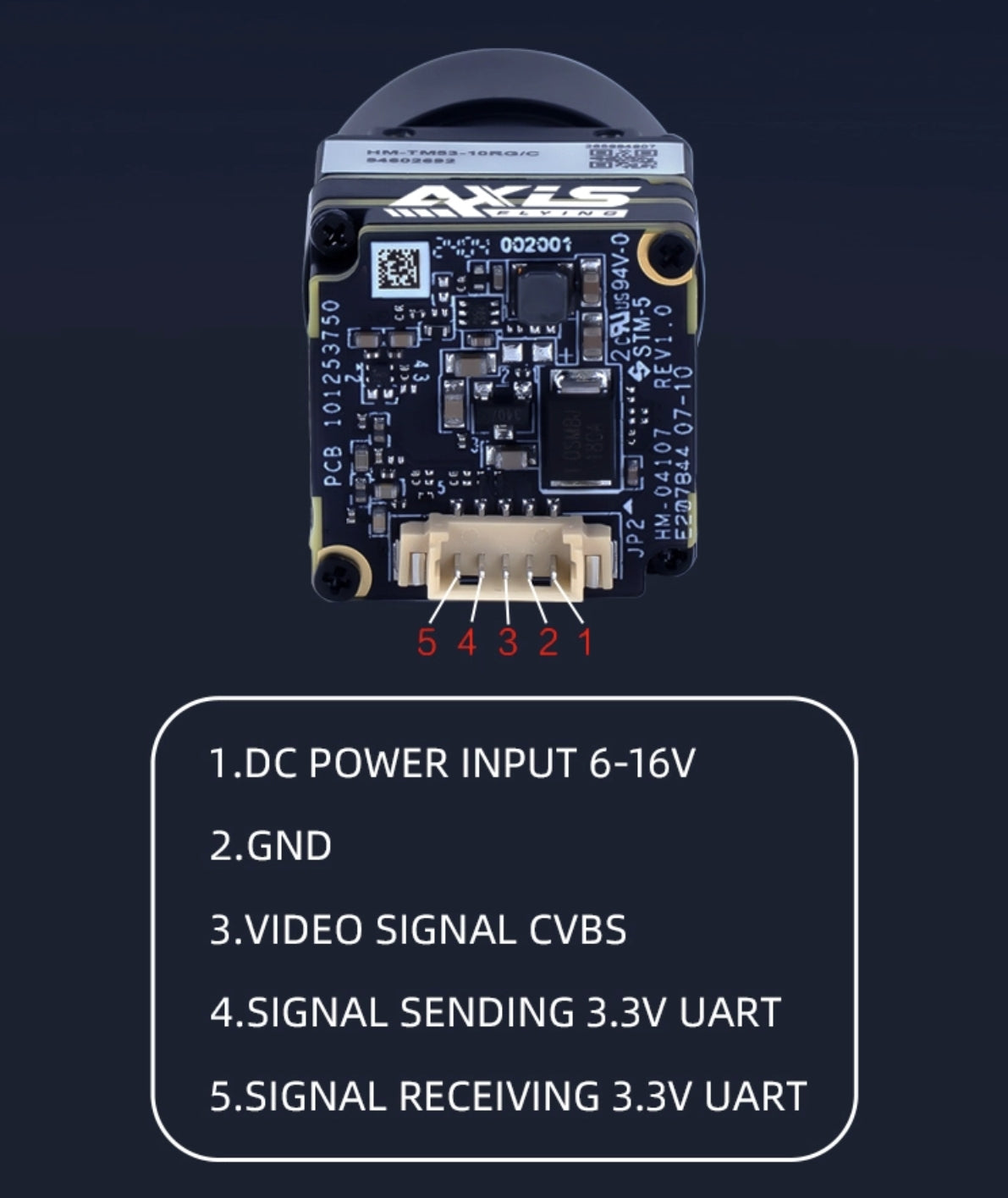 Axisflying 384*288 Thermal Camera, Camera uses Vanadium Oxide microcalorimeter detector for high-resolution images with 384x288 pixel resolution and thermal detection.