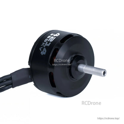 Axisflying 4214 380KV FPV Motor, Axisflying 4214 motor for 13-inch props, features Ø49x32.5mm size, 6mm shaft, and supports 6-12S voltage with peak current and thrust.