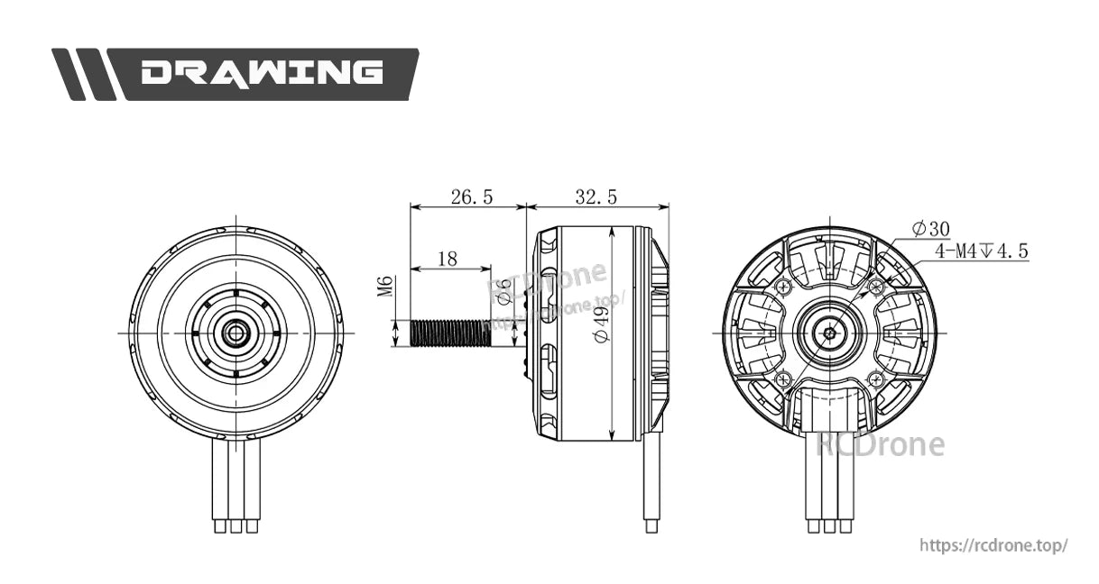 Axisflying 4214 380KV FPV Motor, Features 12N14P configuration, wide operating range, and high thrust/power for heavy-lift FPV builds.