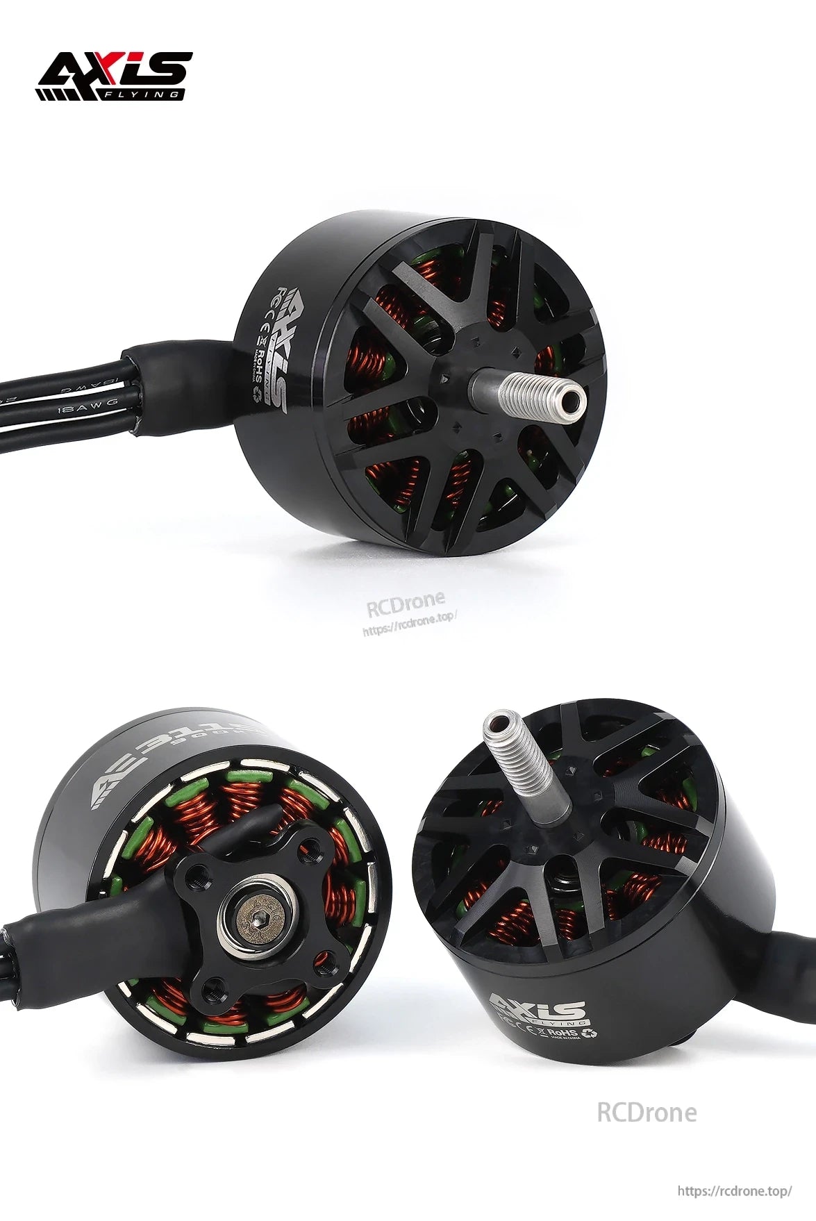 Axisflying AE3115 900KV 3–6S brushless fpv motor, The Axisflying AE3115 is a high-performance brushless motor for 10-inch FPV drones.