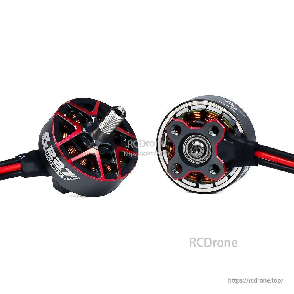 Axisflying AF227 Racing FPV Motor, Axisflying AF227 FPV motor: 2100KV/1960KV, 6S compatible, IP53 bearings, 34.4g, compact 28×32.1mm size, ideal for 5-inch racing drones.