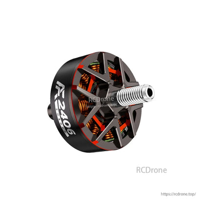Axisflying AF2406 2080KV Brushless Motor, Axisflying AF2406 2080KV brushless drone motor with open bell housing and threaded prop shaft