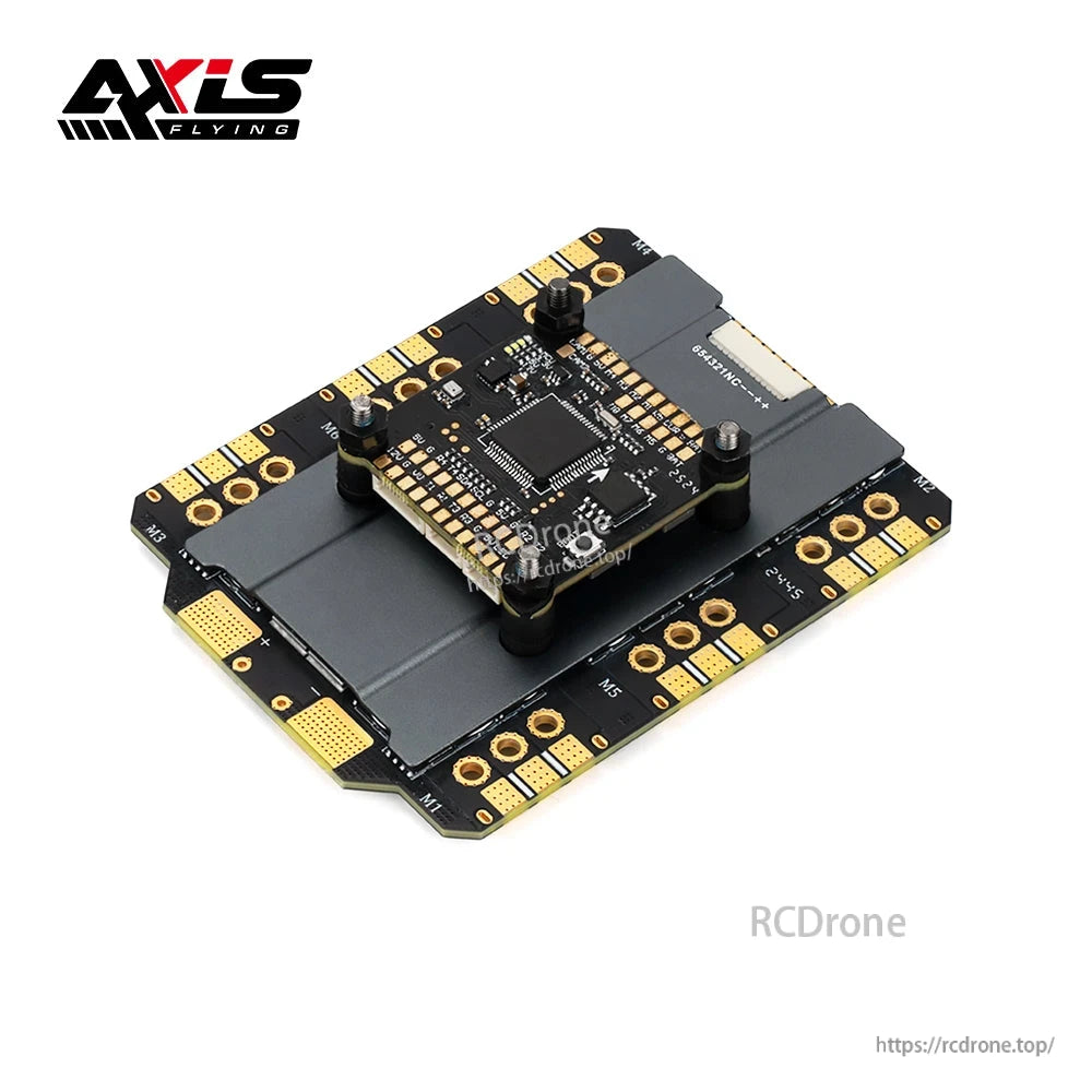 Axisflying Argus Pro 6-in-1 drone FC and ESC stack with stacked flight controller on ESC board