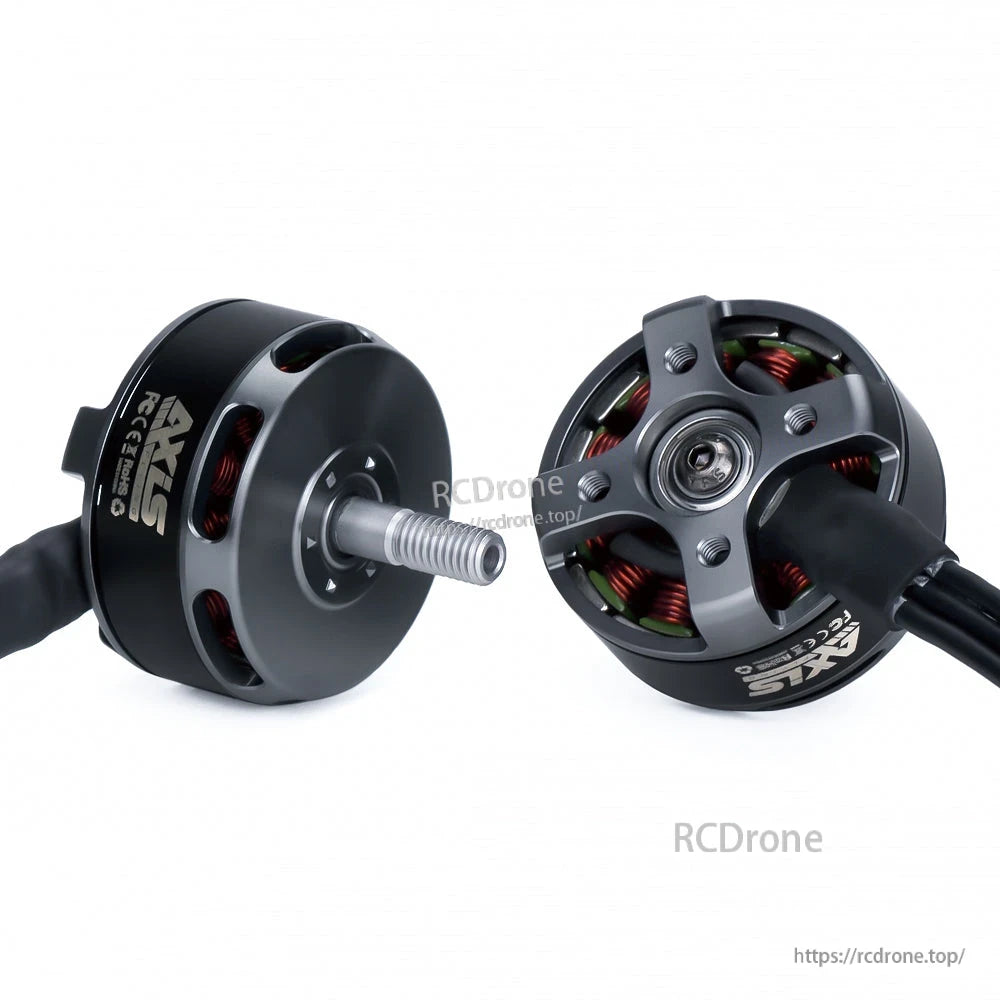 Axisflying AY2807 1300KV FPV Motor, Axisflying AY2807 1300KV FPV motor for 10-inch drones, 4–6S compatible, 930W power, 2095g thrust, 33.6×35.7mm size, 5mm shaft.