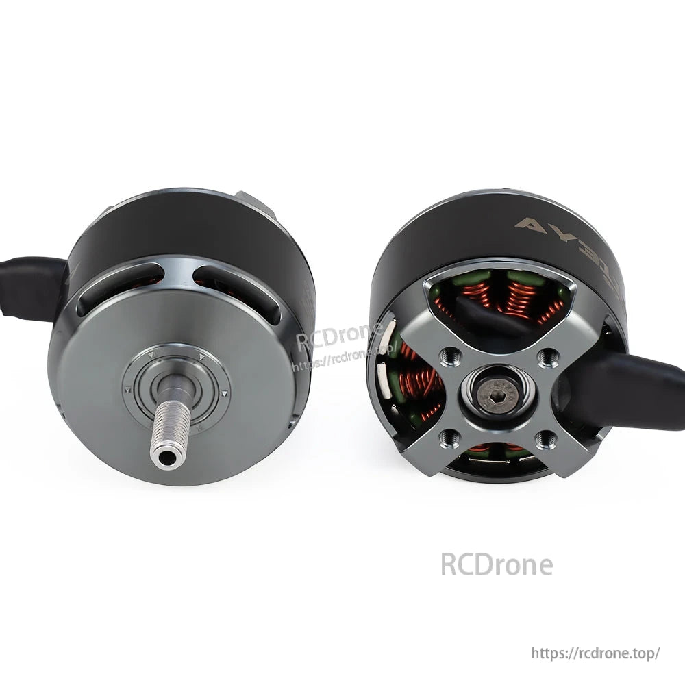 Axisflying AY3115 900KV FPV Motor, Axisflying AY3115 900KV FPV motor, 12N14P, 5mm shaft, supports 3–6S, delivers 4185g thrust and 1617W power, ideal for 10-inch drones.