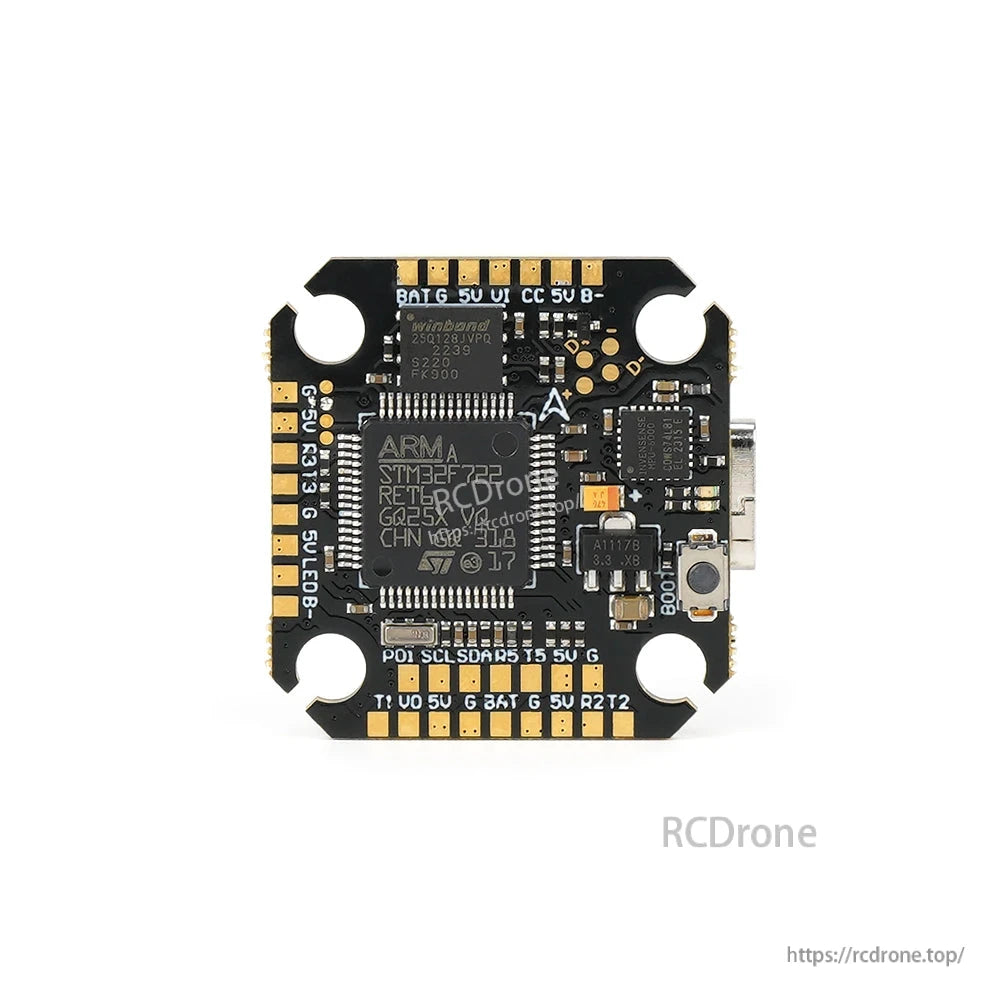 Axisflying Argus Mini 55A FPV FC/ESC Stack (F7 Pro FC + 32‑bit 55A 4‑in‑1 ESC), 4–6S, 20×20, for 5‑inch