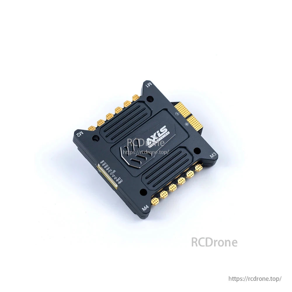 Axisflying Argus PRO 4-in-1 ESC: 55A/65A, 3-6S, 32-bit AM32, IP54 waterproof, CNC aluminum design for durability and high performance.