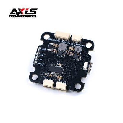 Axisflying Argus F7 flight controller PCB with multiple plug-in connectors and side USB port