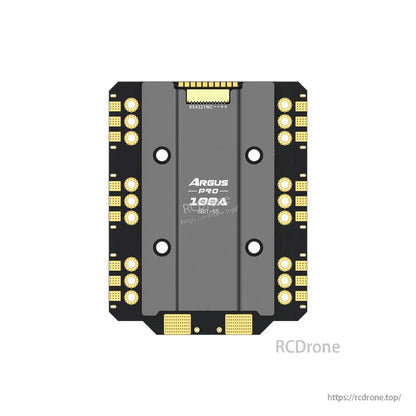 Axisflying Argus Pro 8S ESC board with Argus Pro 100A marking and multiple solder pads around the edges