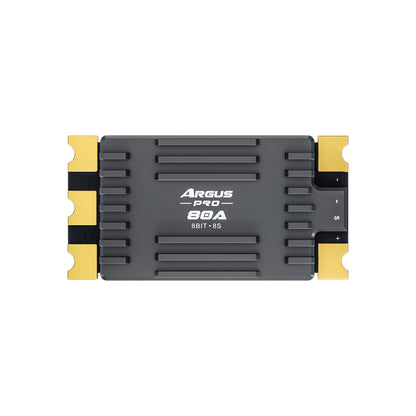 Axisflying Argus Pro 80A 8S drone ESC module with large gold solder pads and +/–/S markings