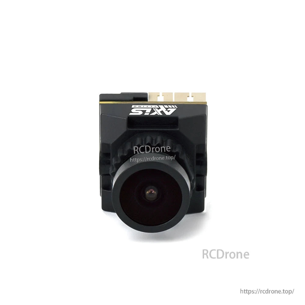 Axisflying C2 Analog HD FPV Camera features 1/4'' CMOS sensor, 1200TVL resolution, PAL/NTSC support, 5–40V input, and 100°×70° field of view.