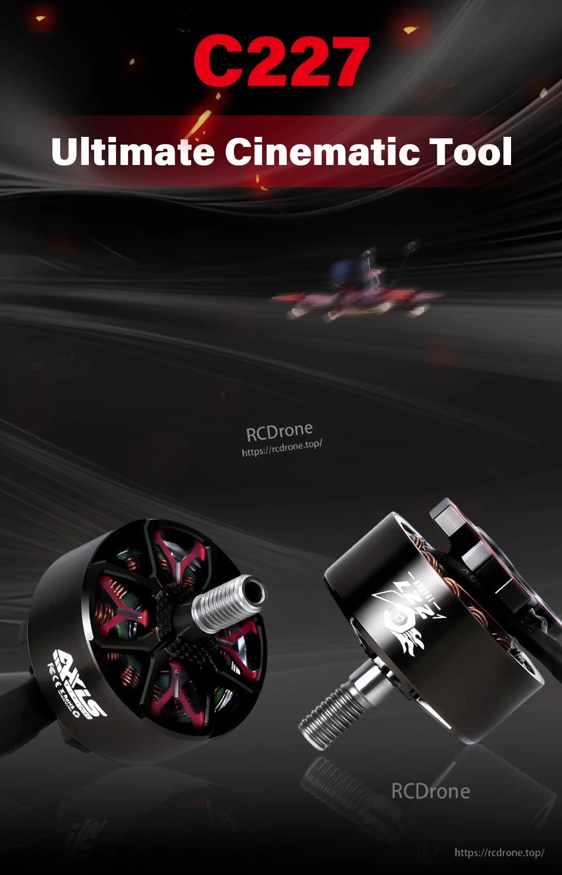 Axisflying C227 C2207 1960KV Brushless FPV Motor, High-performance drone built with durable materials for consistent results.