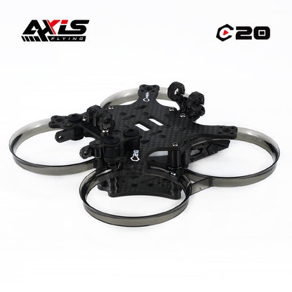Axisflying CINEON C20 V2 2inch FPV Frame, Axisflying CINEON C20 V2 2-inch FPV drone frame with carbon fiber plate and ducted prop guards