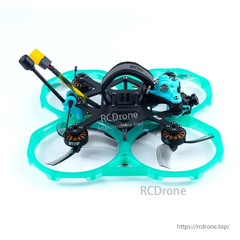 Axisflying CINEON C35 3.5inch Cinewhoop FPV Frame, Axisflying CINEON C35 is a 152mm T700 carbon cinewhoop frame with quick-release guards, black-teal design, and visible motors, optimized for FPV filming.