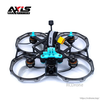 Axisflying CINEON C35 3.5-inch cinewhoop drone in clear gray with duct guards, front camera mount and XT60 lead