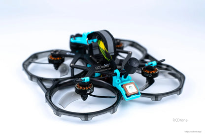 Axisflying CINEON C35 3.5-inch cinewhoop drone with clear gray duct guards, four motors, and front mount