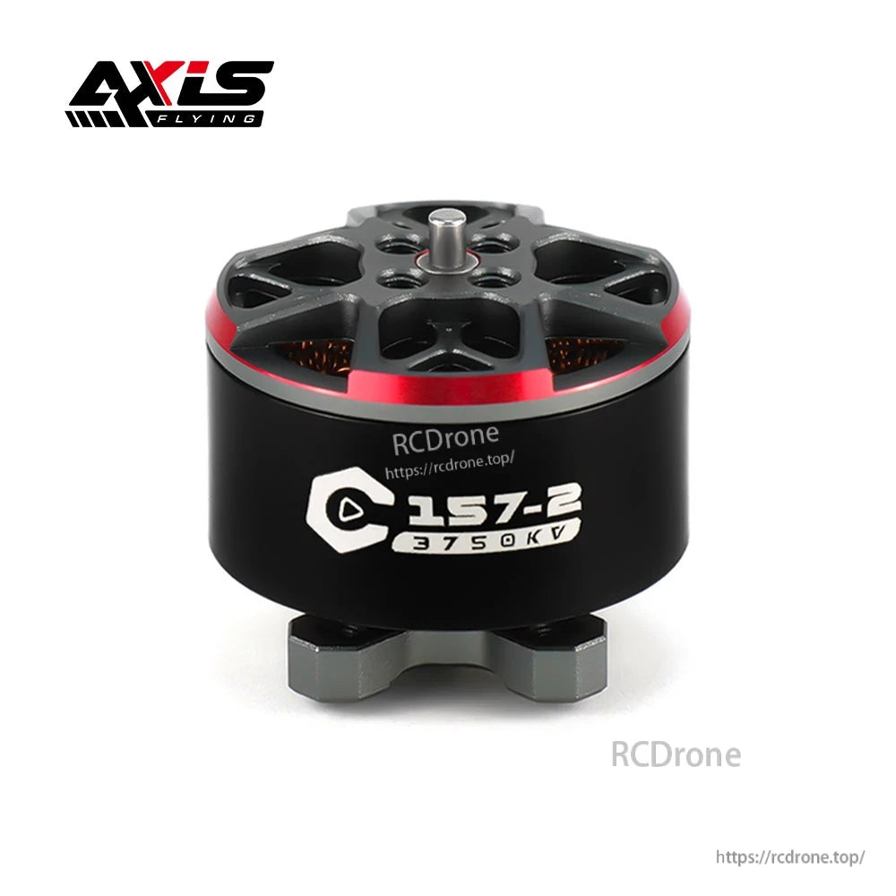Axisflying Cine157-2 C157-2 3750KV brushless FPV drone motor with red accent ring and exposed shaft