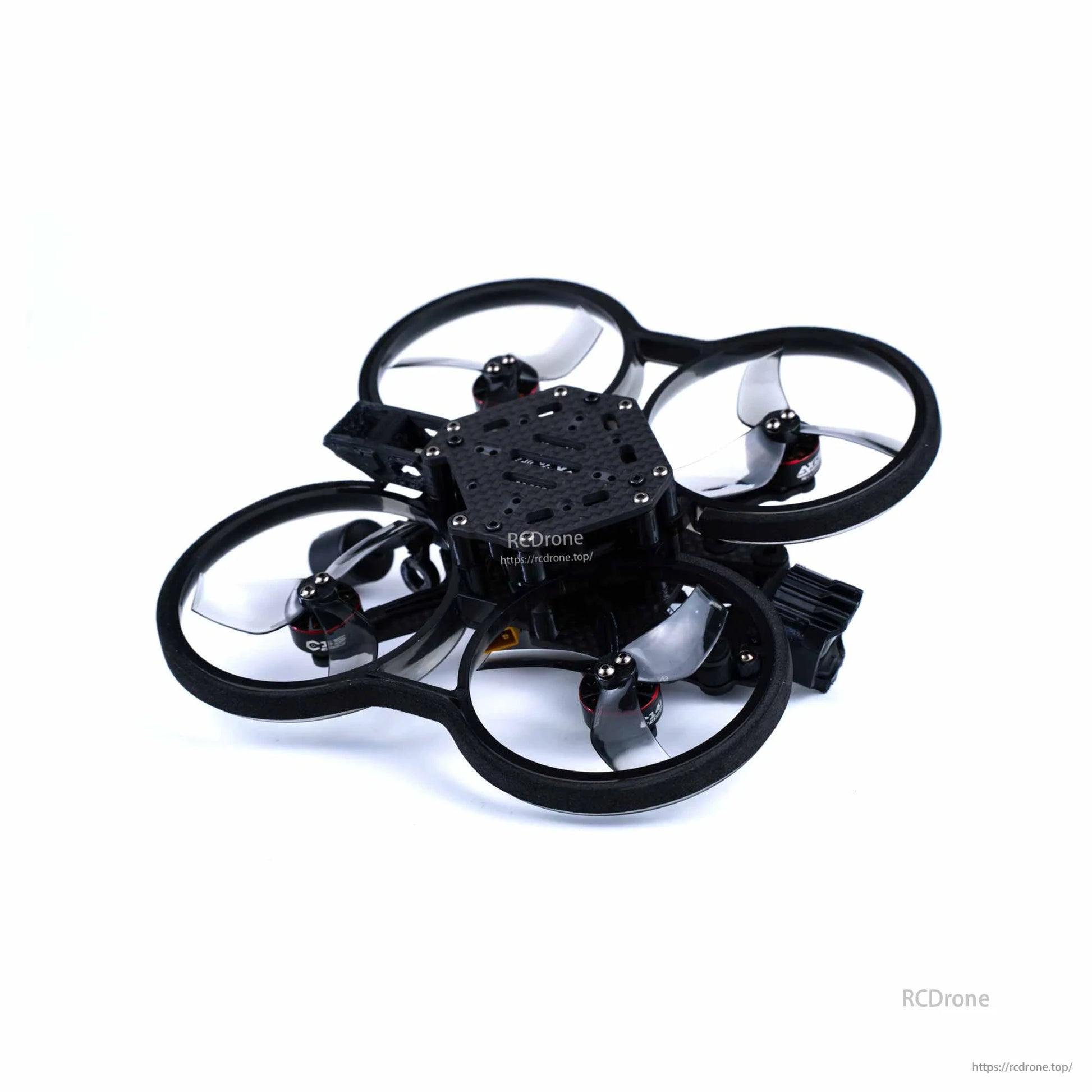 Axisflying Cineon C25 V2 cinewhoop FPV drone frame with four ducted prop guards and carbon top plate