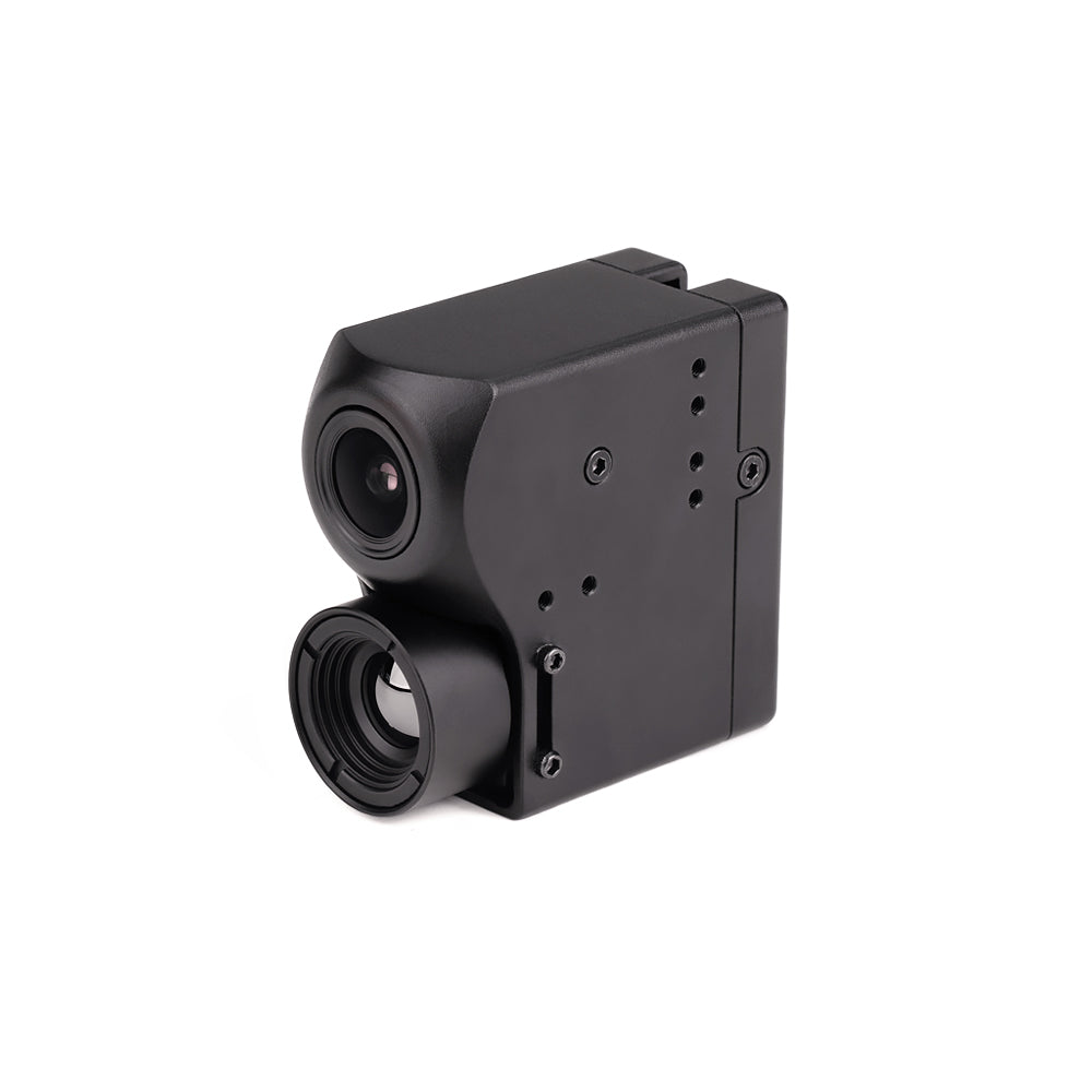 Axisflying ECO NAJA dual optical FPV camera module with two front lenses in a compact black housing
