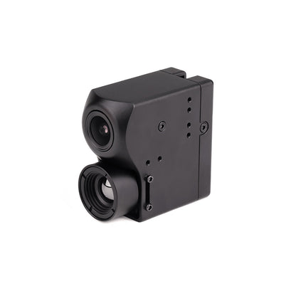 Axisflying ECO NAJA dual optical FPV camera module with two front lenses in a compact black housing