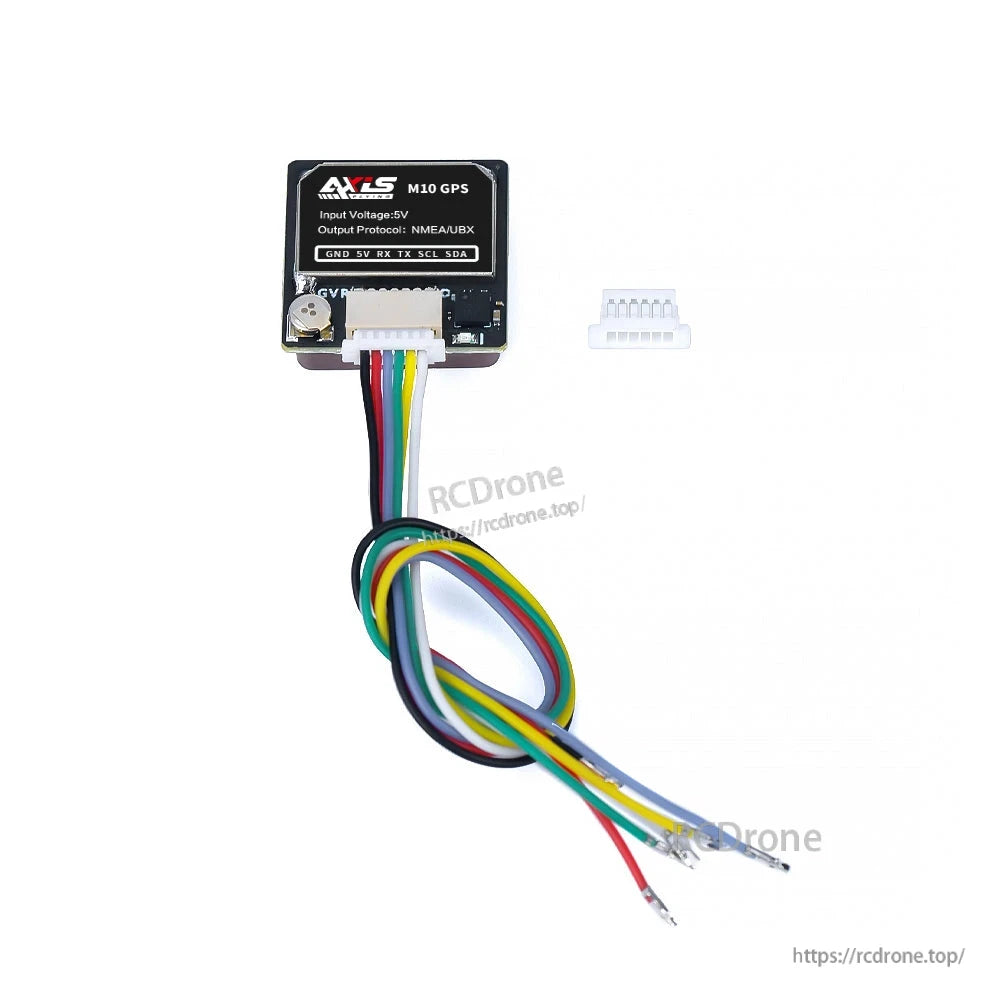 Module GPS Axisflying M10 avec boussole (QMC5883), M10050-KB, NMEA/UBX, 20x20x6mm pour FPV Freestyle & Longue portée