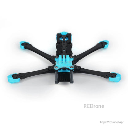 Axisflying MANTA5 5 Inch FPV Frame, Axisflying MANTA5 5-inch FPV drone frame with carbon fiber arms and blue TPU arm end protectors