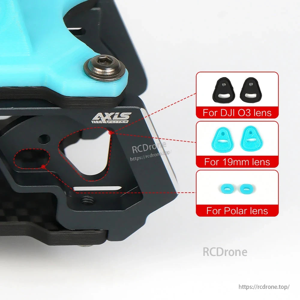 Axisflying MANTA5 5inch FPV Frame, The Axisflying MANTA5 frame kit is a durable T700 carbon fiber design suitable for building high-performance FPV racing drones.