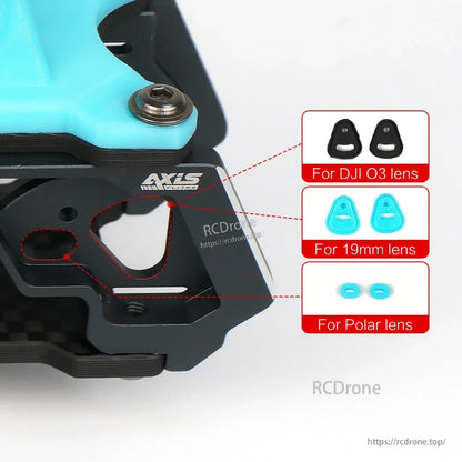 Axisflying MANTA5 5inch FPV Frame, The Axisflying MANTA5 frame kit is a durable T700 carbon fiber design suitable for building high-performance FPV racing drones.