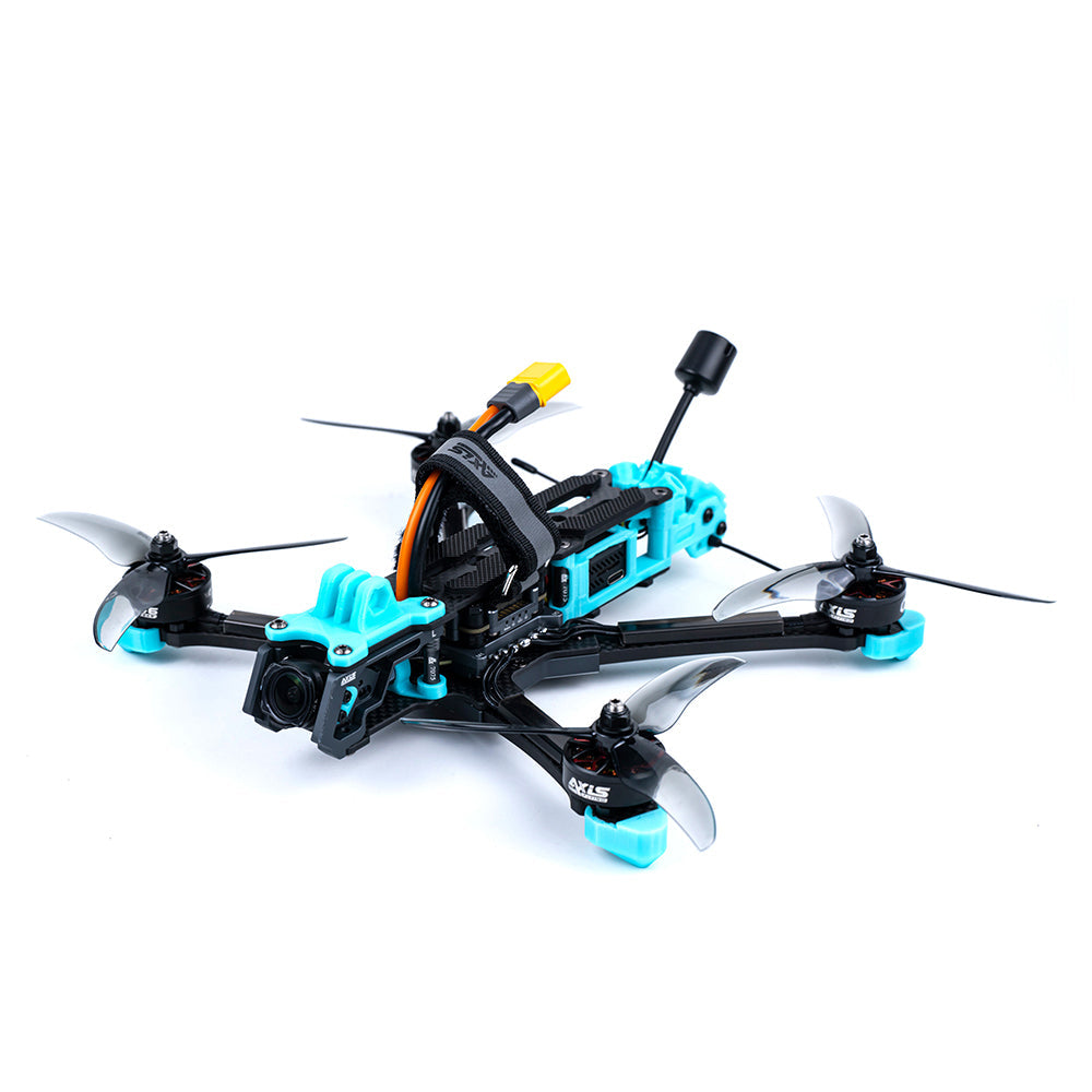 Axisflying MANTA5 DeadCat 5-inch FPV freestyle frame build with carbon arms, top battery strap and front camera mount