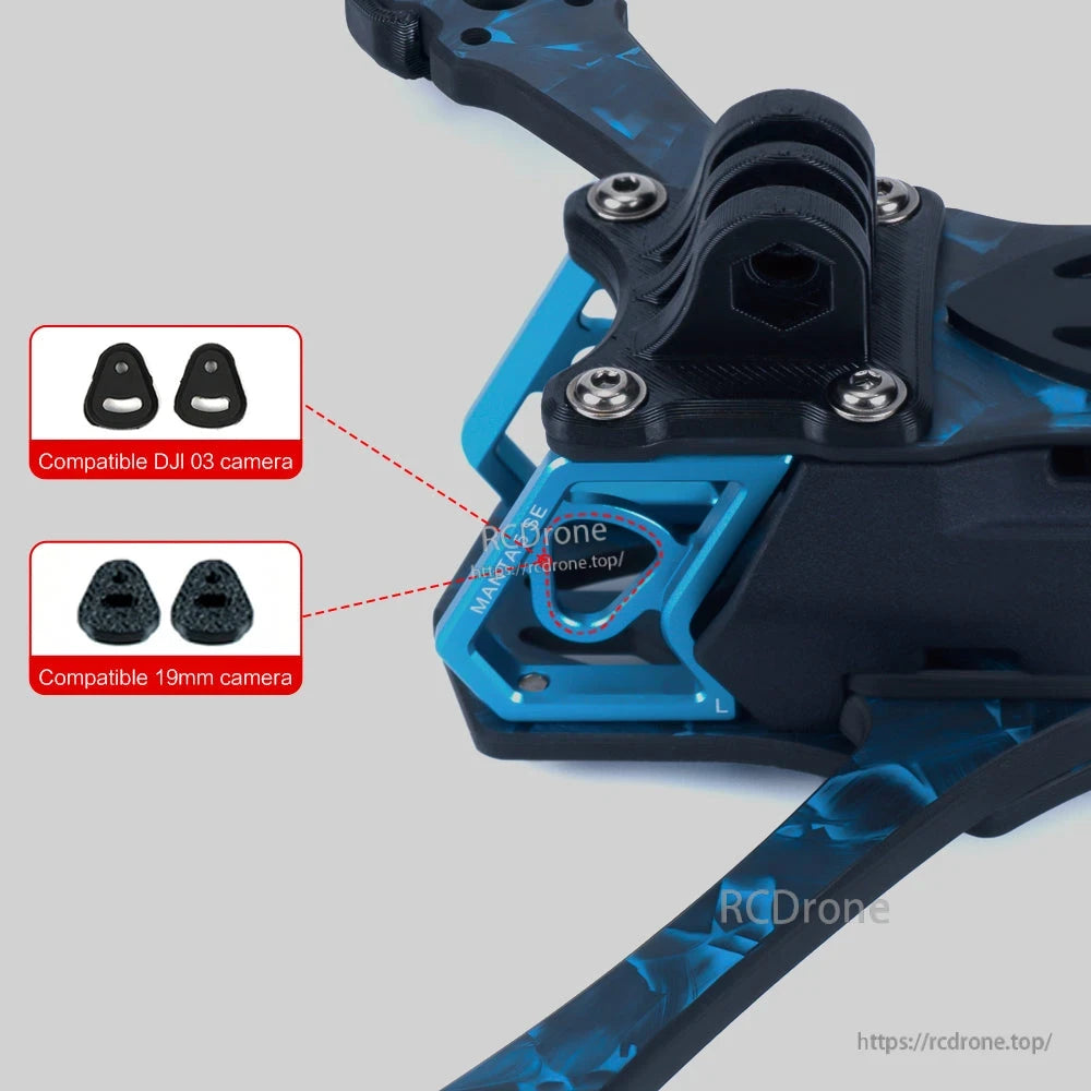 Axisflying MANTA5 SE Marco FPV (Squashed X, Compatible con O3) 223mm, Carbono T700, Stack de 20mm, Hélices de 5.1”