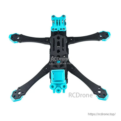Axisflying MANTA6 6-Inch DeadCat-DC FPV Frame, Axisflying MANTA6: 6-inch FPV drone frame with T700 carbon, CNC quick-release, 262mm wheelbase, integrated LED and beeper for performance and convenience.