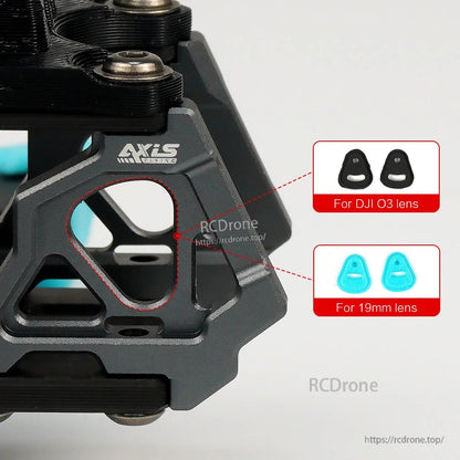 Axisflying Manta 3.6'' FPV Frame, Axis Flying Manta 3.6 FPV frame features side plates, supports DJI O3 and 19mm lenses, ideal for compact, high-performance drone builds.