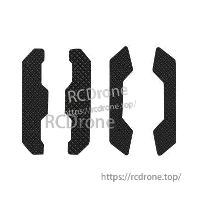 Axisflying Manta 5 Frame Replacement Parts Kit, Four black carbon fiber replacement side plates for Axisflying Manta 5 FPV drone frame, diamond weave finish