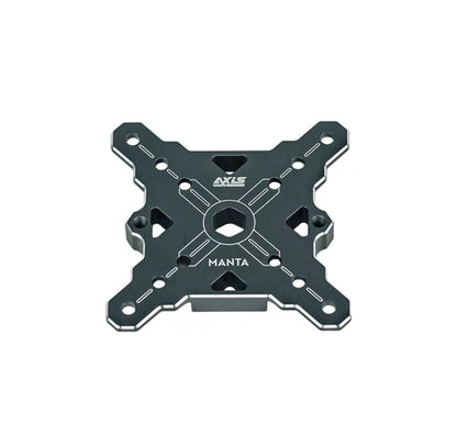 Axisflying Manta 5 Frame Replacement Parts Kit, Axisflying Manta 5 replacement frame plate with Axisflying logo, center cutout, and multiple mounting holes