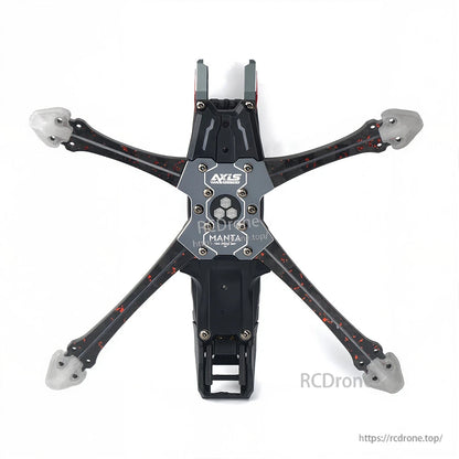 Drone frame details: Manta 5 Pro DC for 5-inch FPV with T700 carbon and 32 LEDs, features O4 Pro VTX mount.