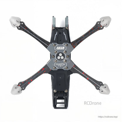 AXLS MANTA PRO 5-inch drone frame features T700 carbon, 32 LEDs, O4 PRO VTX, and a 226.5mm wheelbase for high-performance FPV racing.