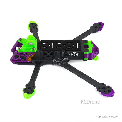 Axisflying Manta 5 SE DeadCat FPV drone frame, 226mm T700 carbon fiber, 6mm arms, compatible with DJI O4 Pro/O3, supports 20x20/30.5x30.5mm M3 stack.