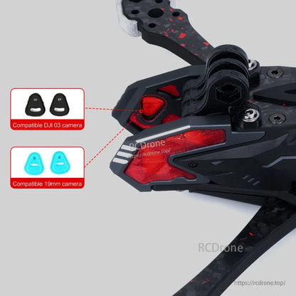 Axisflying Manta 5pro 5inch Squashed X Carbon Fiber FPV Frame, T700, 20x20 M3 Stack, Max 5.1" Props
