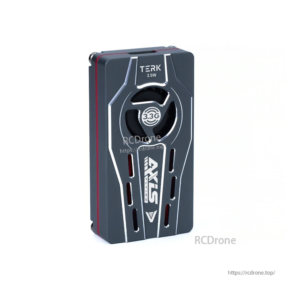 Axisflying TERK 3.3G 2.5W Analog VTX, Axisflying TERK 3.3G 2.5W VTX features MMCX connector, LED indicator, and high-power video transmission for FPV drones.