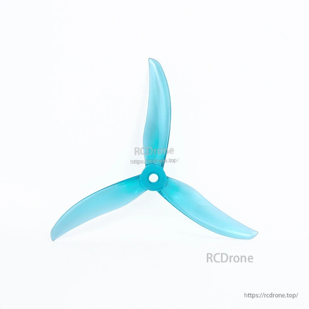 Blue Axisflying BlackBird V3 BB39 freestyle tri-blade FPV drone propeller with center mounting hole