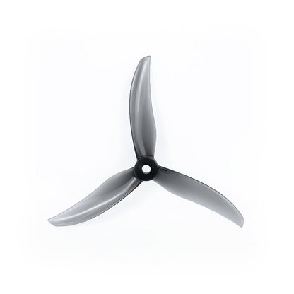 Axisflying BlackBird V3 BB39 three-blade freestyle drone propeller in translucent smoke gray