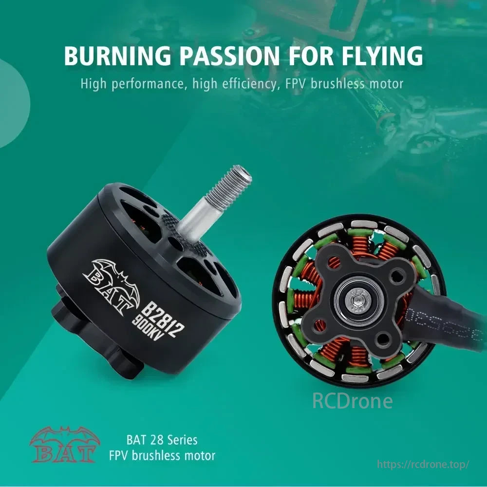 BAT 280X Brushless Motors, BAT 28 Series FPV brushless motor: high performance, high efficiency for flying passion.