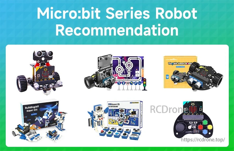 Micro:bit STEM robot and coding kit project ideas, including robot cars and expansion builds
